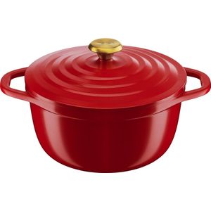 Tefal Air Braadpan - 24 cm - Rood - Lichtgewicht - 4.7L