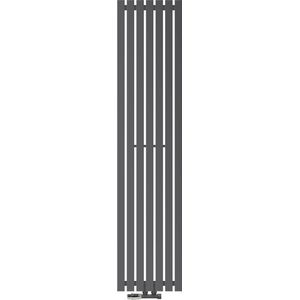 Badkamerradiator Stella 370x1600 mm antraciet met wandaansluitset