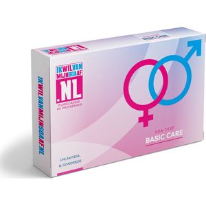 Ikwilvanmijnsoaaf.nl® SOA Thuis Test Basic Care 2 in 1 – SOA Test voor Mannen & Vrouwen – Test op Chlamydia en Gonorroe – Betrouwbare SOA-TESTEN voor Thuisgebruik
