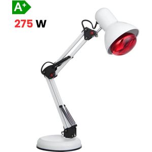 Infraroodlamp - 275 Watt - Geschikt voor spier en gewrichtspijn - Hoogte verstelbaar - Lichttherapie - Infrarood lamp - Infraroodtherapie - Lichttherapie lamp