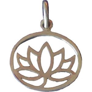 Zilveren Hanger Lotus (Groot)