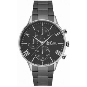 Lee Cooper LC06927.350 - Horloge - Analoog - Mannen - Heren - stalen band - Zilverkleurig - Grijs