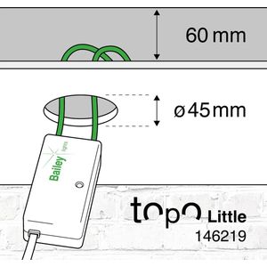 Bailey transformator TOPO little muis 12V halogeen 0-50W en LED 0-20W dimbaar (146219)