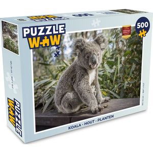 Puzzel Koala - Hout - Planten - Kids - Jongens - Meiden - Legpuzzel - Puzzel 500 stukjes