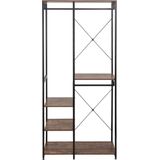 RoomRevive Kledingrek - Loftstijl - Kledingmeubel - Slaapkamer -Halkast -Schoenen opbergen -Industrial style -wardrobe -Luxe rek voor kleding - Jassen ophangen - Hout Staal Kledingrek