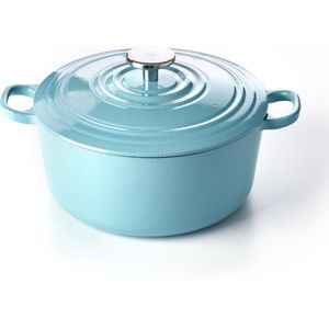 BK Bourgogne braadpan Ø 24 cm - blauw - gietijzer - inductie