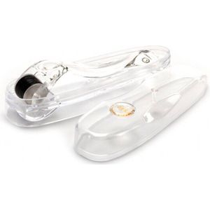 Dermarolling - Titanium dermaroller - 540 actie premium doorzichtig- 1 mm incl. Beschermkap en Opbergdoosje - dermaroller haargroei - dermaroller 1mm