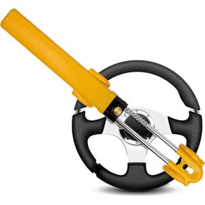 Stuurslot Auto – Stuurslot Camper Met Dubbele Stang - Anti-diefstal – Autostuurslot Met 2 Sleutels - Sterk Autoslot Voor Stuurwiel