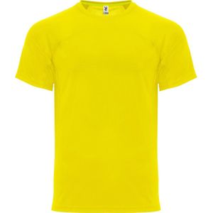 Geel sportshirt unisex 'Monaco' merk Roly maat S