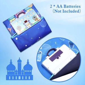 Emora Elektronische moslim gebedsmat - Interactieve moslim gebedsmat voor kinderen - Inclusief Tasbi - Met Geluid - 6 Talen -