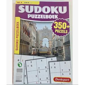 Denksport Puzzelboek Sudoku 3* - vakantieboek - 350 plus puzzels