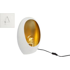 Lampen - Tafellamp ""pim"" Wit/goud Metaal 27x16x38cm