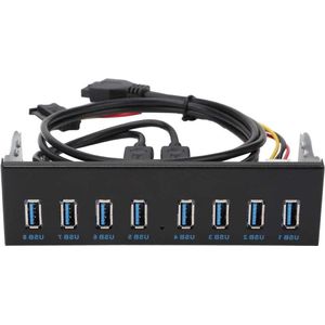Voorpaneelhub 8-poorts HUB - Optisch Schijfpaneel 19PIN - Stationverlenging - Pc-computer .