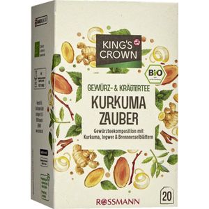 KING'S CROWN Bio Kruidenthee Kurkuma & Gember 35g