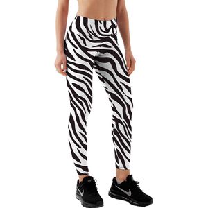 Yucka festival legging met zebra print - Leggings met print - Dames - Meisjes - Maat S-M