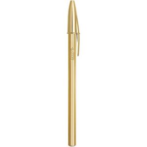 Pen Bic Cristal Shine Gouden 0,32 mm Blauw 20 Onderdelen