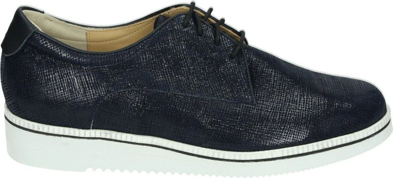 Durea 6191 H - Dames veterschoenen - Kleur: Blauw - Maat: 40.5
