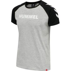 Hummel T-Shirt Hmllegacy Blocked T-Shirt Grey Melange-S