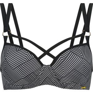 Sapph - Voorgevormde bikinitop voor vrouwen - Straps boven de cups - Fabulous - Geometric print - Maat 80C