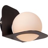Lucide DAVY - Wandlamp Badkamer - 1xG9 - IP44 - Zwart
