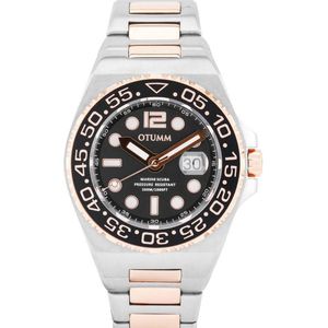 OTUMM Scuba Metal 45 Bicolor Rose Gold-Steel Sapphire Glass