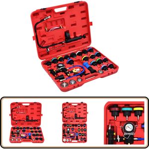 vidaXL Radiator- & Koelsysteem Testset 28-delig Koel Systeem Tester - Auto Gereedschap - Radiatordruktester - Lekdetectie - Koelvloeistof