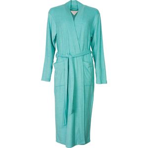 Tenderness Dames Badjas - Kimono - Kamerjas - Capri Blauw - Maat S