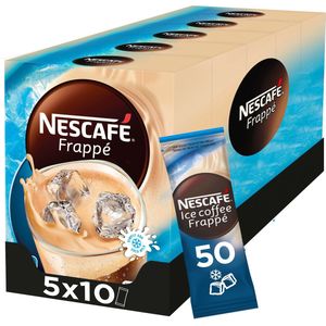 Nescafé Frappé oploskoffie - 5 doosjes à 10 zakjes