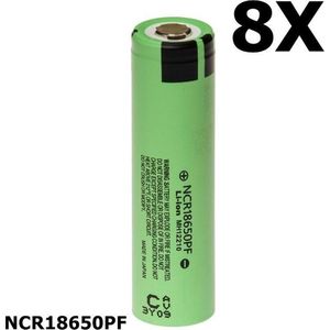 8 Stuks - Panasonic NCR18650PF 10A 18650