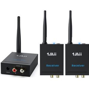 1Mii - 3-in-1 - Audiozenderontvanger - Draadloos - 2.4G Lage Vertraging - 100m Bereik