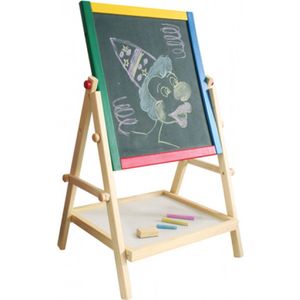 Marionette - Houten Kruitbord & Whiteboard in 1 - Inclusief stiften en krijt