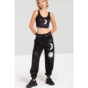 Hell Bunny - Solaris Dames joggingbroek - XL - Zwart