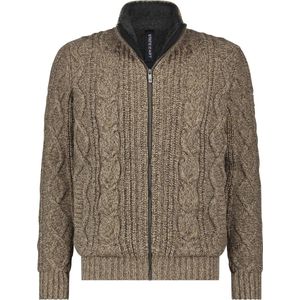 State Of Art Vest Heavy Cable Wolmix Beige - Maat XXL - Heren