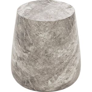 Goossens Orsta Salontafel - Glasvezelbeton - 37 x 41 x 37 cm - Rond - grijs