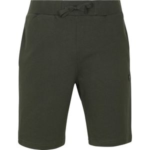 KnowledgeCotton Apparel - Teak Sweat Shorts Donkergroen - Modern-fit - Broek Heren maat XL