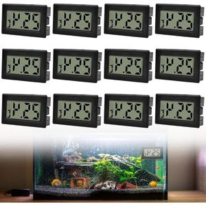 12 stuks Digitale Mini-Thermometer Hygrometer 2-in-1 LCD-Thermometer en Hygrometer - Voor Thuis of op Kantoor - Controle van het Binnenklimaat Auto .
