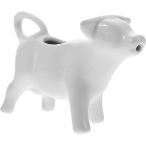 Creamer Koffie Thee Milkkrop Dressing Server met handvat Fijn Wit porselein 40 ml