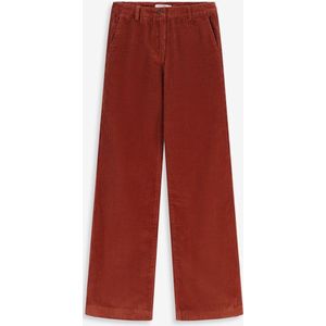 Sissy-Boy - Donkerbruine wide leg corduroy broek