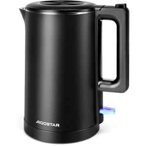 Aigostar Luster 30A5U - Waterkoker -Cool Touch - 1.8L - 2200W Zwart