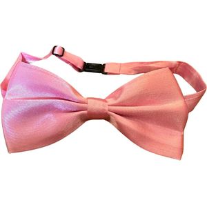 Roze Vlinderdas - Satijn - Verstelbare Vlinderstrik voor volwassenen - Pink Bow Tie