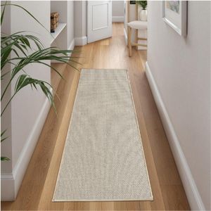 Keukenloper Antislip - Wasbaar Keukentapijt - Geweven Tapijt - Absorberende Loper - Hoogwaardige Keukenmat Voor Keuken Eetkamer En Wasruimte - Beige 43 X 150 Cm