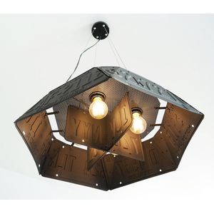 Mancave Store - License Plate Hanglamp