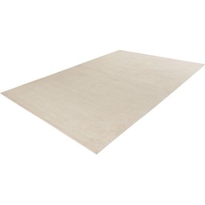Lalee Trendy Uni- laag polig- vloerkleed- velours- velvet look- glans- uni kleur- effen tapijt- 120x170 cm ivoor gebroken wit