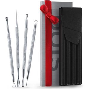 4-in-1 Milia en Mee-eter Verwijderaar Kit, Acne Behandeling en Puistjespopper Tool