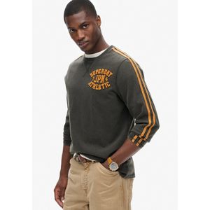 Superdry Vintage Athletic T-shirt Met Lange Mouwen Grijs S Man