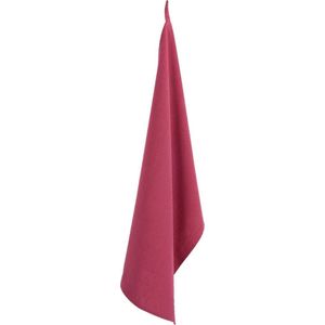 Clayre & Eef Theedoek EVF42C 50*85 cm - Rood 100% Katoen Vaatdoek Keukendoek Schotelvod