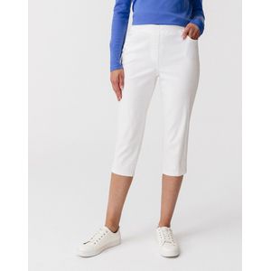 Damart - Capribroek gabardine stretchkatoen - Dames - Wit - 38