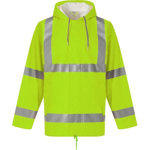 Yoko Ademend regenjasje Hi-Vis Soft Flex YHVS450 - Hi Vis Yellow - L