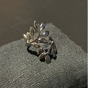 No-Fade Zilver-Stijl Rozen Tak Ring Sieraden Voor Dames En Heren