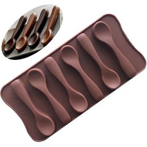 ProductGoods - Siliconen Chocoladevorm Lepel - Lepeltjes Fondant Bonbonvorm - Ijsblokjesvorm
